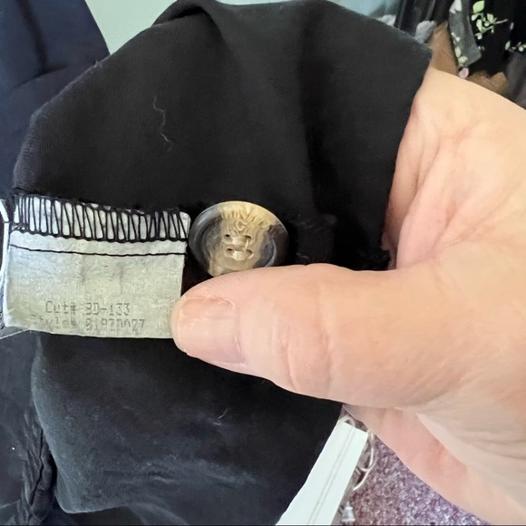 Aks Amy K Su black Tencel side button Jumper midi apron dress XS S pockets - Picture 5 of 7